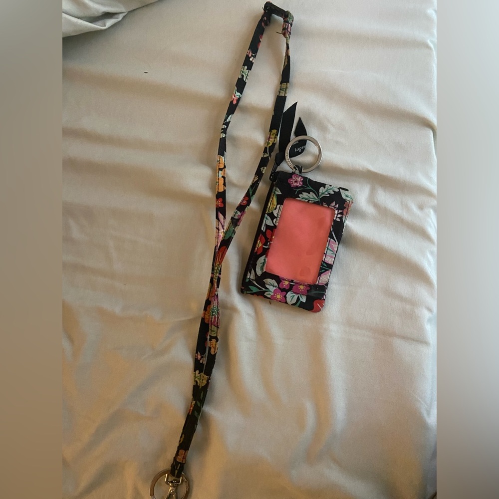 Vera Bradley lanyard and wallet